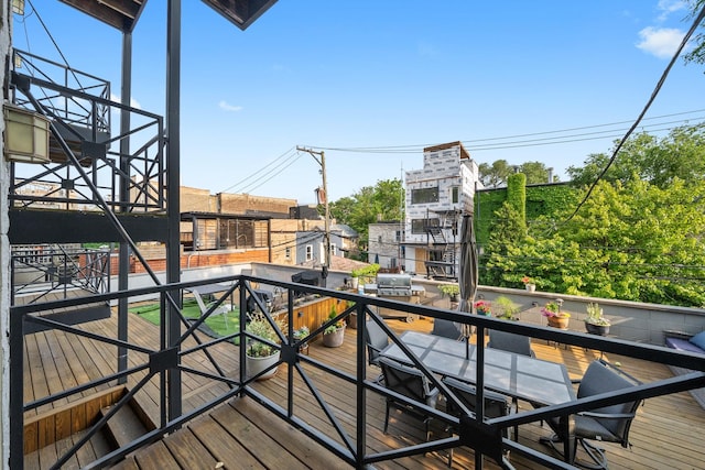 2031 W Saint Paul Ave Unit 2W, Chicago, IL 60647 - balcony with outdoor dining area