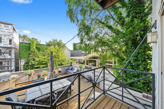 2031 W Saint Paul Ave Unit 2W, Chicago, IL 60647 - balcony featuring outdoor dining space and outdoor lounge area