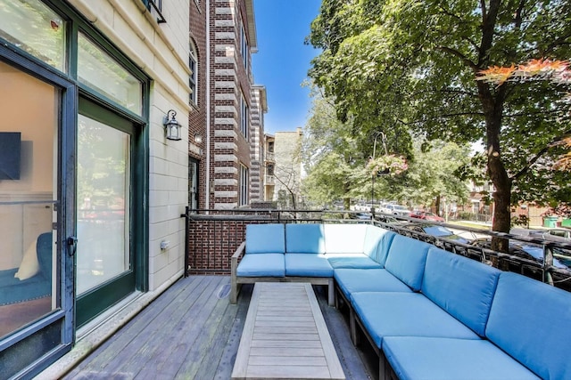 2145 W Crystal St Unit 1, Chicago, IL 60622 - balcony featuring outdoor lounge area