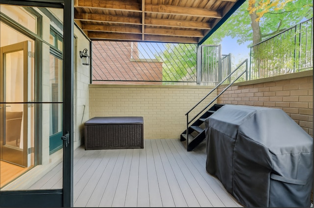2145 W Crystal St Unit 1, Chicago, IL 60622 - deck with a grill