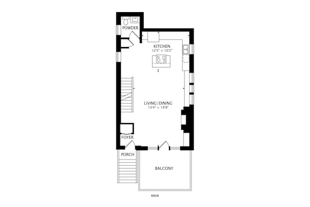 2145 W Crystal St Unit 1, Chicago, IL 60622 - view of room layout