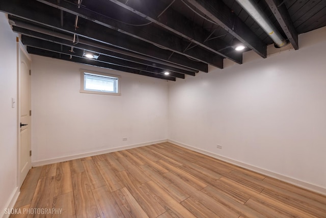 531 Rockland Rd, Crystal Lake, IL 60014 - basement with light wood-style flooring