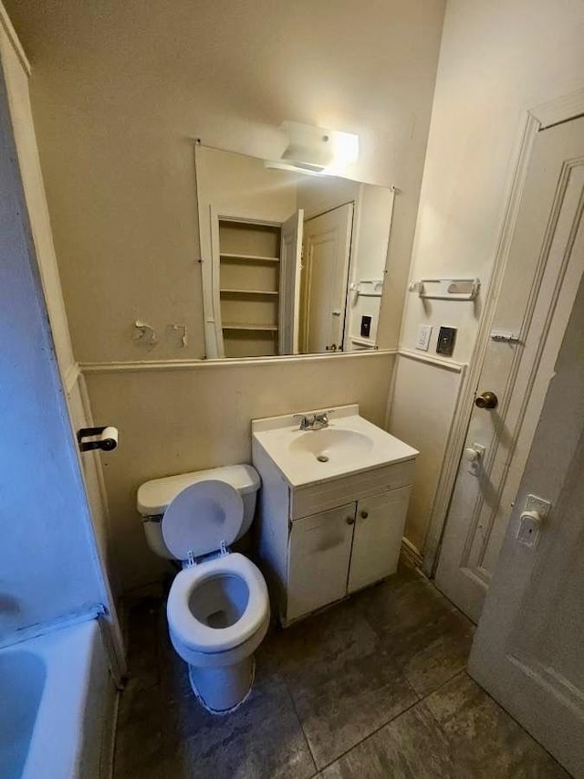 15121 Vine Ave, Harvey, IL 60426 - full bathroom featuring vanity, tile patterned floors, and a bathtub