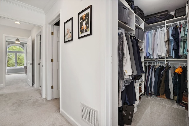 3316 N Leavitt St Unit 2, Chicago, IL 60618 - spacious closet featuring carpet flooring