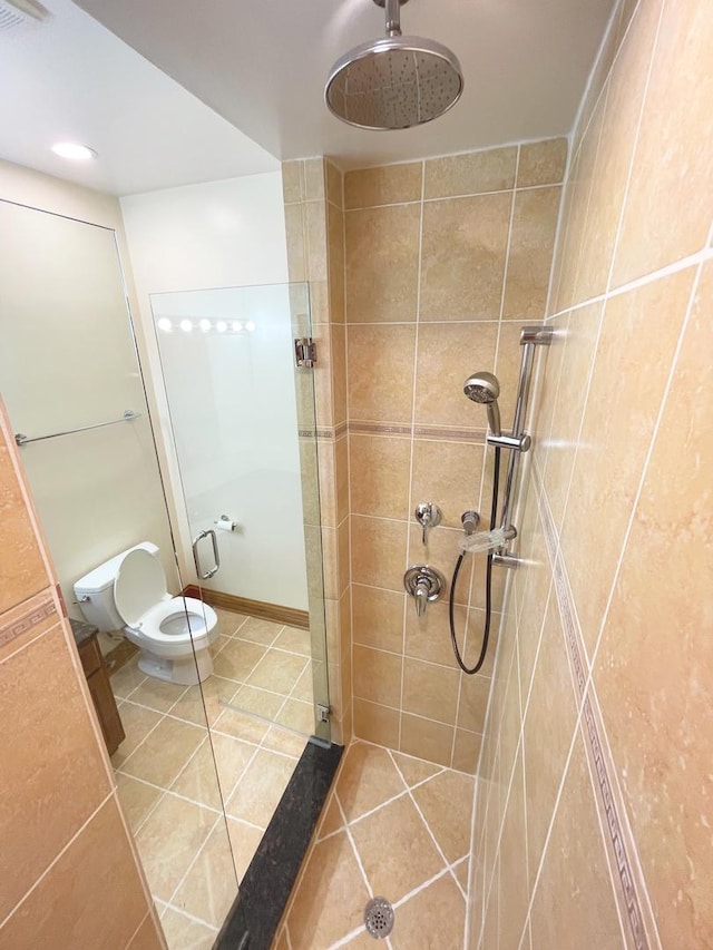 5064 W Agatite Ave Unit 3, Chicago, IL 60630 - full bathroom with a stall shower and tile patterned floors