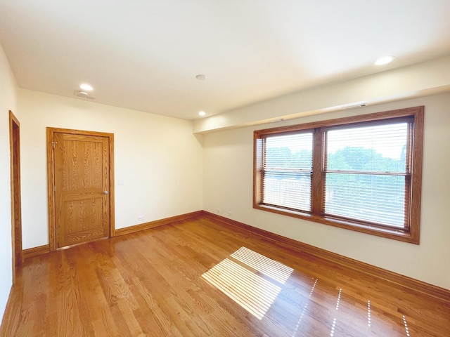 5064 W Agatite Ave Unit 3, Chicago, IL 60630 - spare room featuring light wood-type flooring and recessed lighting