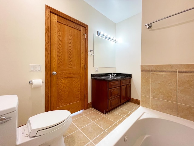 5064 W Agatite Ave Unit 3, Chicago, IL 60630 - bathroom with a bath, vanity, and tile patterned flooring