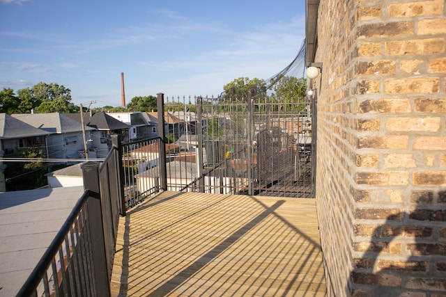 5064 W Agatite Ave Unit 3, Chicago, IL 60630 - wooden terrace with a residential view