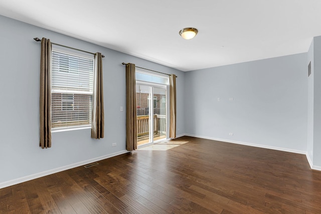 406 Prairie Ct, Morton Grove, IL 60053 - unfurnished room with wood finished floors and baseboards