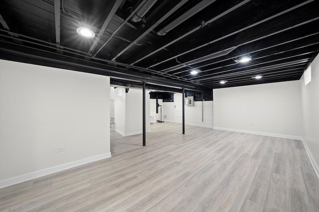 10846 S Sacramento Ave, Chicago, IL 60655 - finished basement with wood finished floors