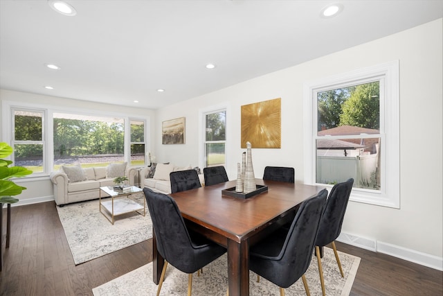 10846 S Sacramento Ave, Chicago, IL 60655 - dining space with healthy amount of natural light, recessed lighting, and dark wood-style flooring
