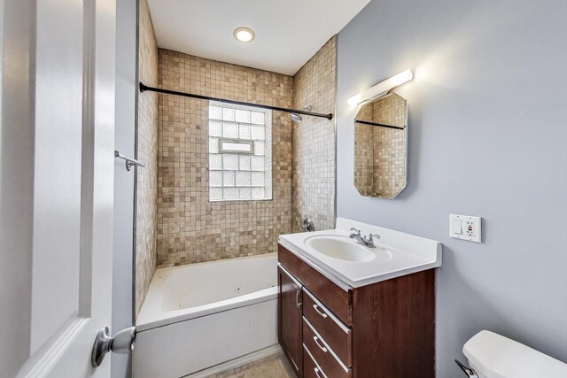 3851 N Kedvale Ave Unit E3, Chicago, IL 60641 - full bathroom with vanity and bathing tub / shower combination
