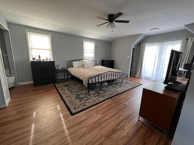 6326 W Berenice Ave, Chicago, IL 60634 - bedroom with wood finished floors and a ceiling fan