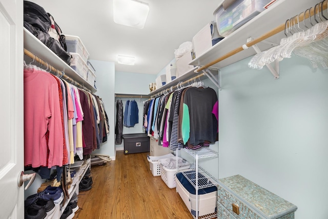 401 Greenwood Rd, Glenview, IL 60025 - walk in closet with wood finished floors