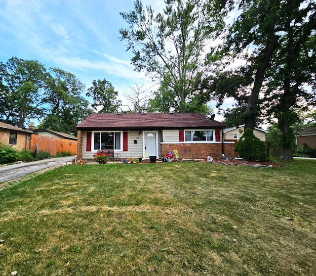 355 Oswego St, Park Forest, IL 60466 - single story home with brick siding