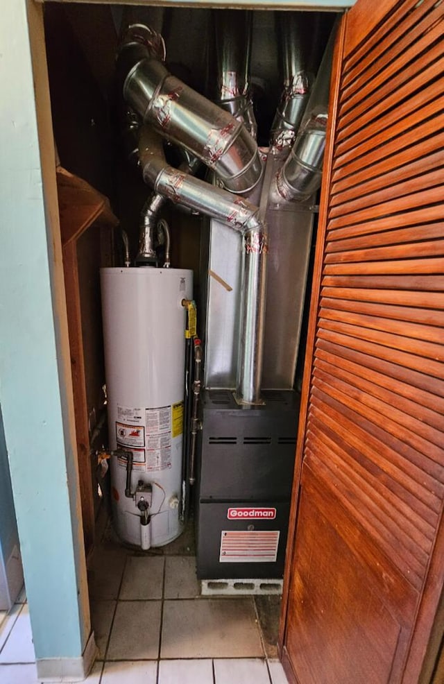 355 Oswego St, Park Forest, IL 60466 - utility room featuring gas water heater