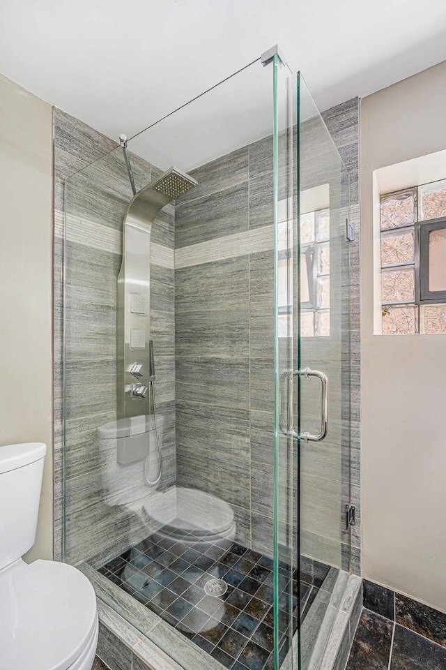 4640 N Kenmore Ave Unit 2S, Chicago, IL 60640 - bathroom featuring toilet and a shower stall