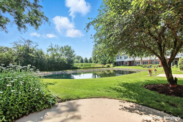 32756 N Stone Manor Dr, Grayslake, IL 60030 - view of grassy yard with a water view