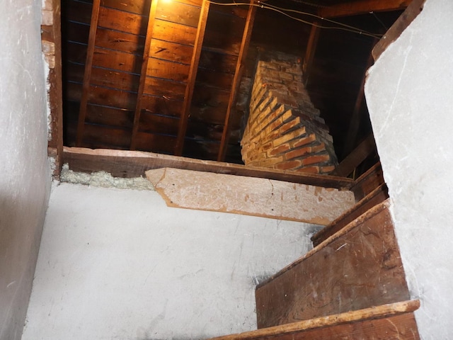 303 N Walnut St, Wenona, IL 61377 - view of attic