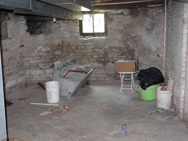 303 N Walnut St, Wenona, IL 61377 - view of basement