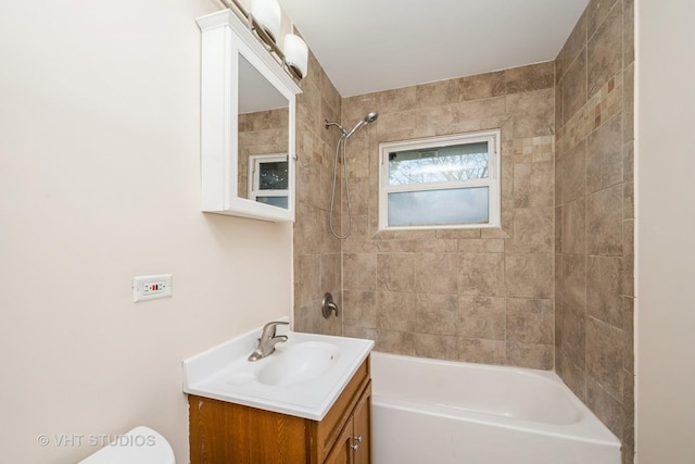 401 Elden Dr, Cary, IL 60013 - full bathroom featuring vanity and shower / bathtub combination