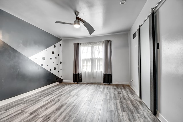 2425 Flossmoor Rd, Flossmoor, IL 60422 - empty room with ceiling fan and wood finished floors