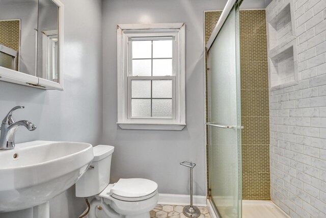 2425 Flossmoor Rd, Flossmoor, IL 60422 - full bath featuring a shower stall and tile patterned floors