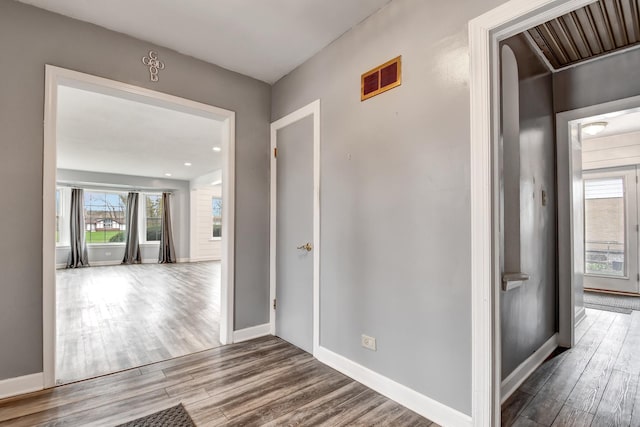 2425 Flossmoor Rd, Flossmoor, IL 60422 - hallway featuring wood finished floors and recessed lighting