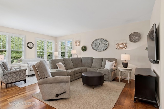 4015 Chesapeake Ln, Naperville, IL 60564 - living area featuring dark wood-type flooring