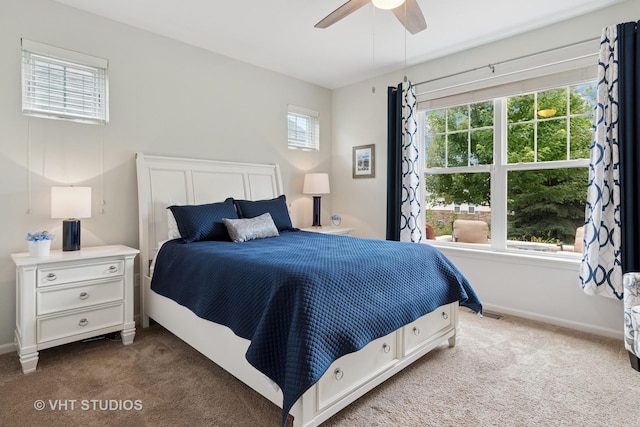 4015 Chesapeake Ln, Naperville, IL 60564 - bedroom featuring carpet floors, multiple windows, and a ceiling fan