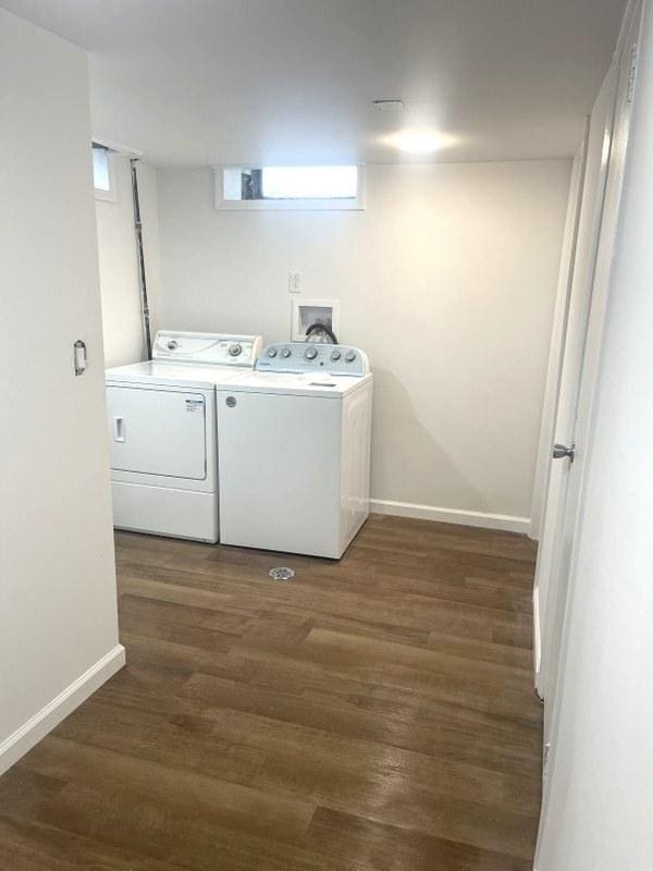 400 Salem Sq Unit 000, Bolingbrook, IL 60440 - washroom with washing machine and clothes dryer and wood finished floors