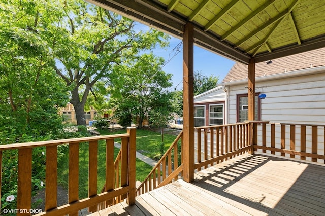 2721 W Prindiville St, Chicago, IL 60647 - view of wooden deck