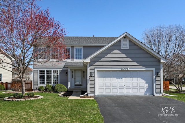 1008 Lakewood Cir, Naperville, IL 60540 - traditional home featuring an attached garage, driveway, and a shingled roof
