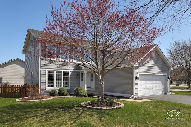 1008 Lakewood Cir, Naperville, IL 60540 - traditional-style house featuring an attached garage and driveway