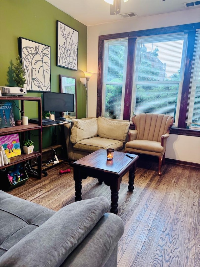 4417 S Campbell Ave, Chicago, IL 60632 - living room with wood finished floors and ceiling fan