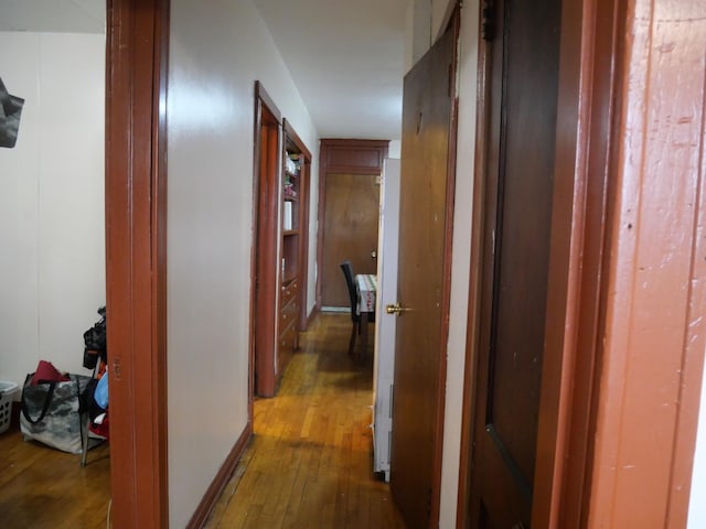 4417 S Campbell Ave, Chicago, IL 60632 - hall featuring dark wood finished floors and baseboards