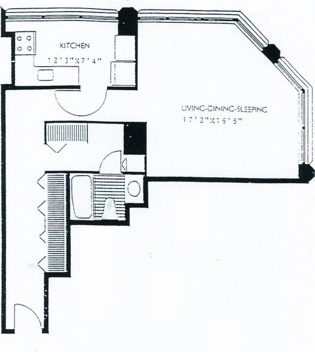 405 N Wabash Ave Unit 506, Chicago, IL 60611 - view of room layout