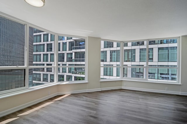 405 N Wabash Ave Unit 506, Chicago, IL 60611 - empty room featuring wood finished floors and baseboards