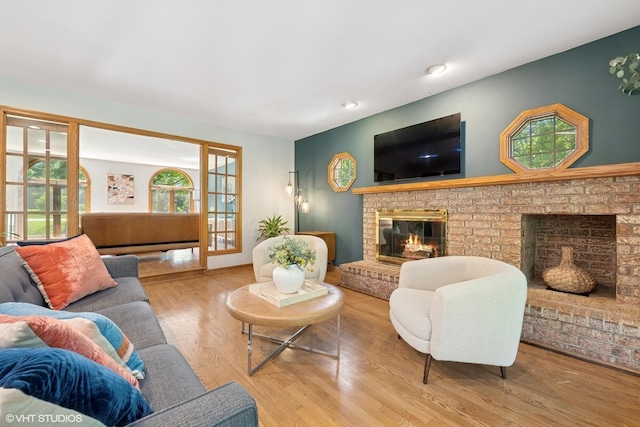 6579 Windham Ln, Long Grove, IL 60047 - living area with a fireplace and wood finished floors