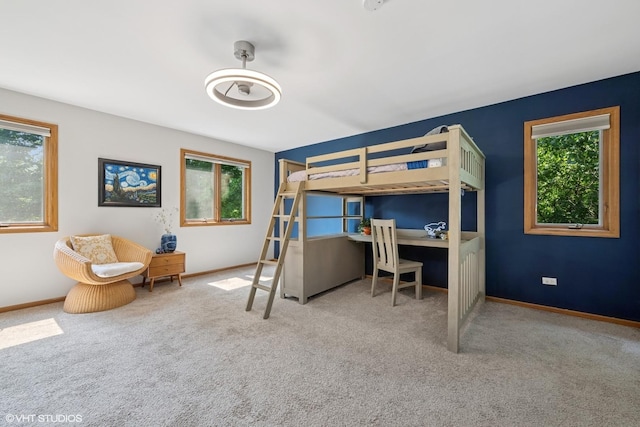 6579 Windham Ln, Long Grove, IL 60047 - bedroom featuring multiple windows, an office area, and carpet
