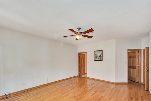 10754 Canterbury Dr, Mokena, IL 60448 - spare room with light wood-style floors and a ceiling fan