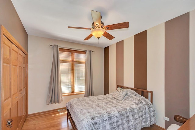 10754 Canterbury Dr, Mokena, IL 60448 - bedroom with light wood-type flooring and ceiling fan
