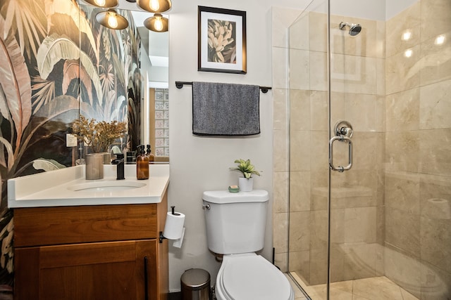 823 N Marshfield Ave Unit 2, Chicago, IL 60622 - full bathroom featuring vanity and a shower stall