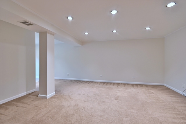 300 Duane St Unit 6, Glen Ellyn, IL 60137 - carpeted empty room with baseboards and recessed lighting