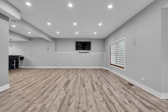 3903 Niblick Ct, Crystal Lake, IL 60012 - unfurnished living room with recessed lighting and wood finished floors