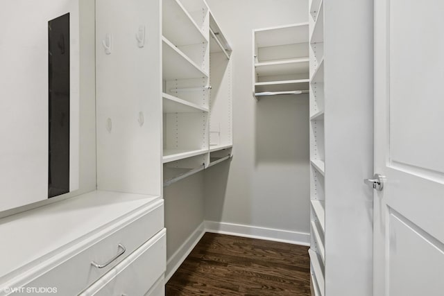 150 W Superior St Unit 605, Chicago, IL 60654 - spacious closet with dark wood-style flooring