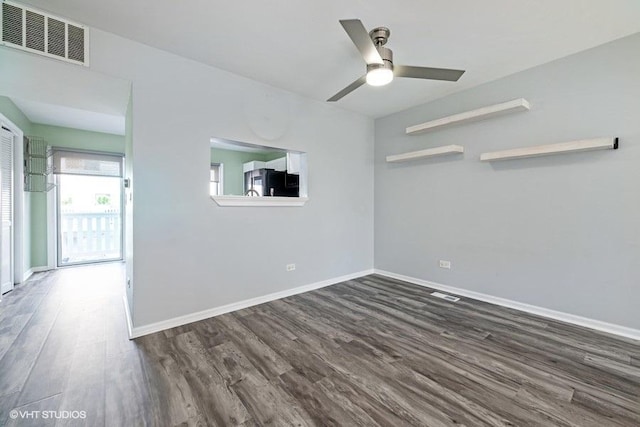 18550 W Sterling Ct W Unit 18550, Grayslake, IL 60030 - spare room featuring wood finished floors and ceiling fan