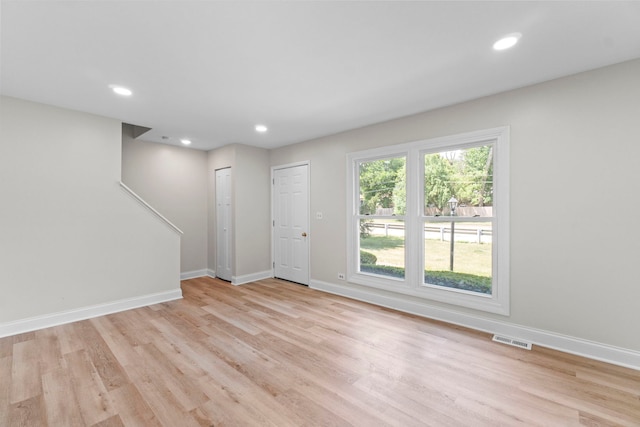 1022 Ashton Ct, Streamwood, IL 60107 - foyer with light wood-type flooring and recessed lighting