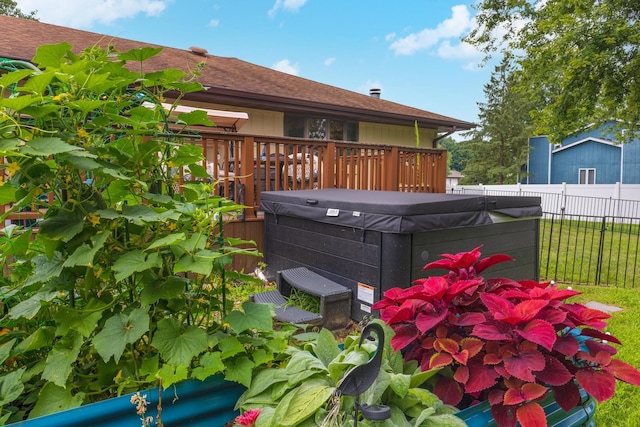 16064 Raintree Rd, Bloomington, IL 61705 - exterior view of a hot tub