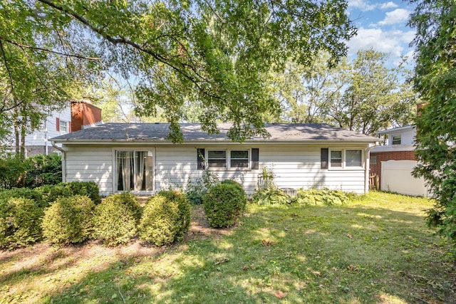 712 Central Park Ave, Flossmoor, IL 60422 - rear view of property with a yard and a chimney